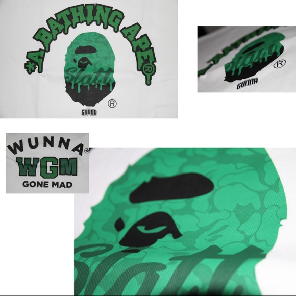 Bape x Gunna College “Slatt” Tee - Picture 2 of 5